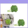 Plush Cartoon Frog Mini Crossbody Bag With Zipper Closure For Daily Use