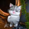 Cat Flower Pot Huggers For Flower Pots, Cute Plant Pot Hanger Ornaments, Funny Plant Decorations For Pots, Resin Cat Figurines
