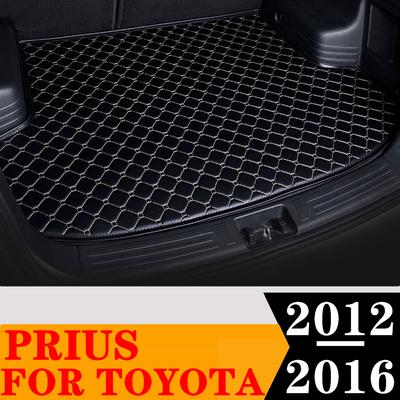 Tapis de coffre de voiture imperméable, tapis de coffre arrière de voiture, couverture de chargement latérale plate, doublure adaptée à la Toyota Prius 2012 2013