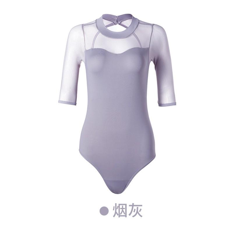Womens Ballet Leotard With Open Back Dance Practice Yoga Gymnastics Adult Fitness Performance