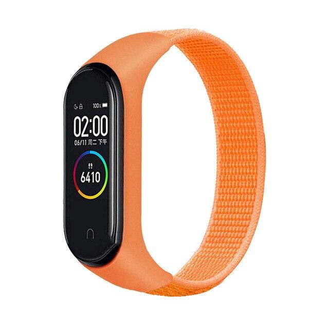 Xiaomi Mi Band 5 4 3 için Değiştirilebilir Bileklik Naylon Kayış Bilek Spor Bilekliği Mi Band 4 5 Miband 4 3 5 Band4 Akıllı Saat Kayışı