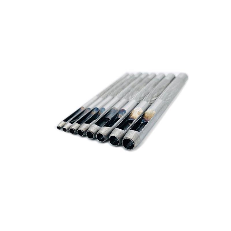 9PC Leather Punch Set Hollow Punch Hole Puncher Tool Kit For Canvas Bag Leather Hollow Round Hole Puncher