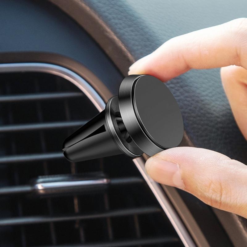 Practical Multiangle Rotation Phone Stand, Strong Magnetic Suction Cup Holder Single Hand Use for Various Mobile Devices