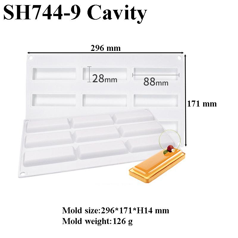 26 Opțiuni Disponibile Cilindric Oblat Cuboid Cub Mousse Desert Forme Silicon Unelte Decorare Tort Forme Ciocolată