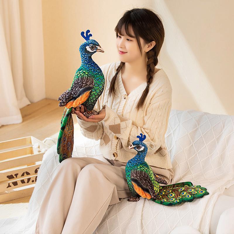 Peacock Plush Toy - Cute Cartoon Children's Pillow Doll