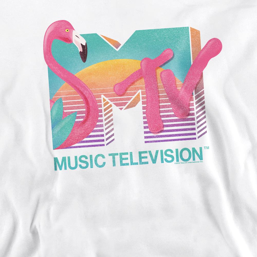 MTV Unisex Adult Flamingo Logo Sweatshirt
