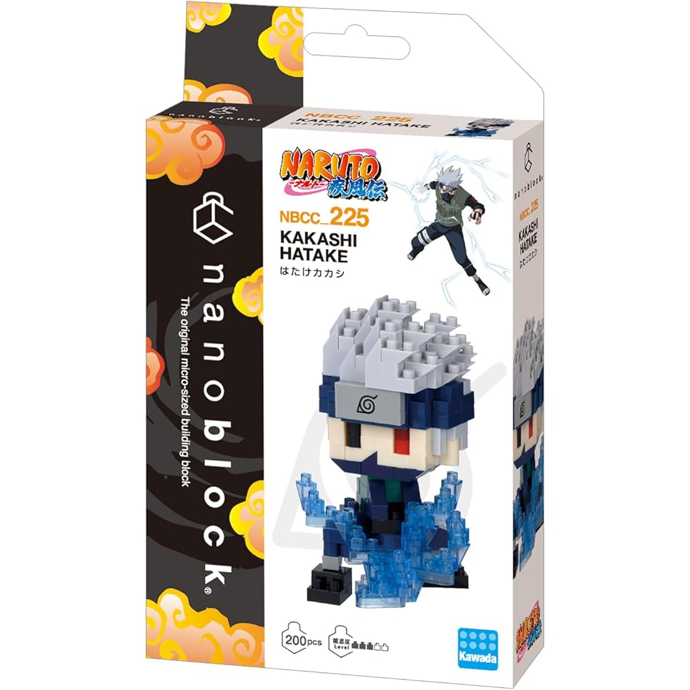 Kawada Nano Block Naruto Shippuden Hatake Kakashi Building Set 3x10.5x18cm Ages 12 and Up