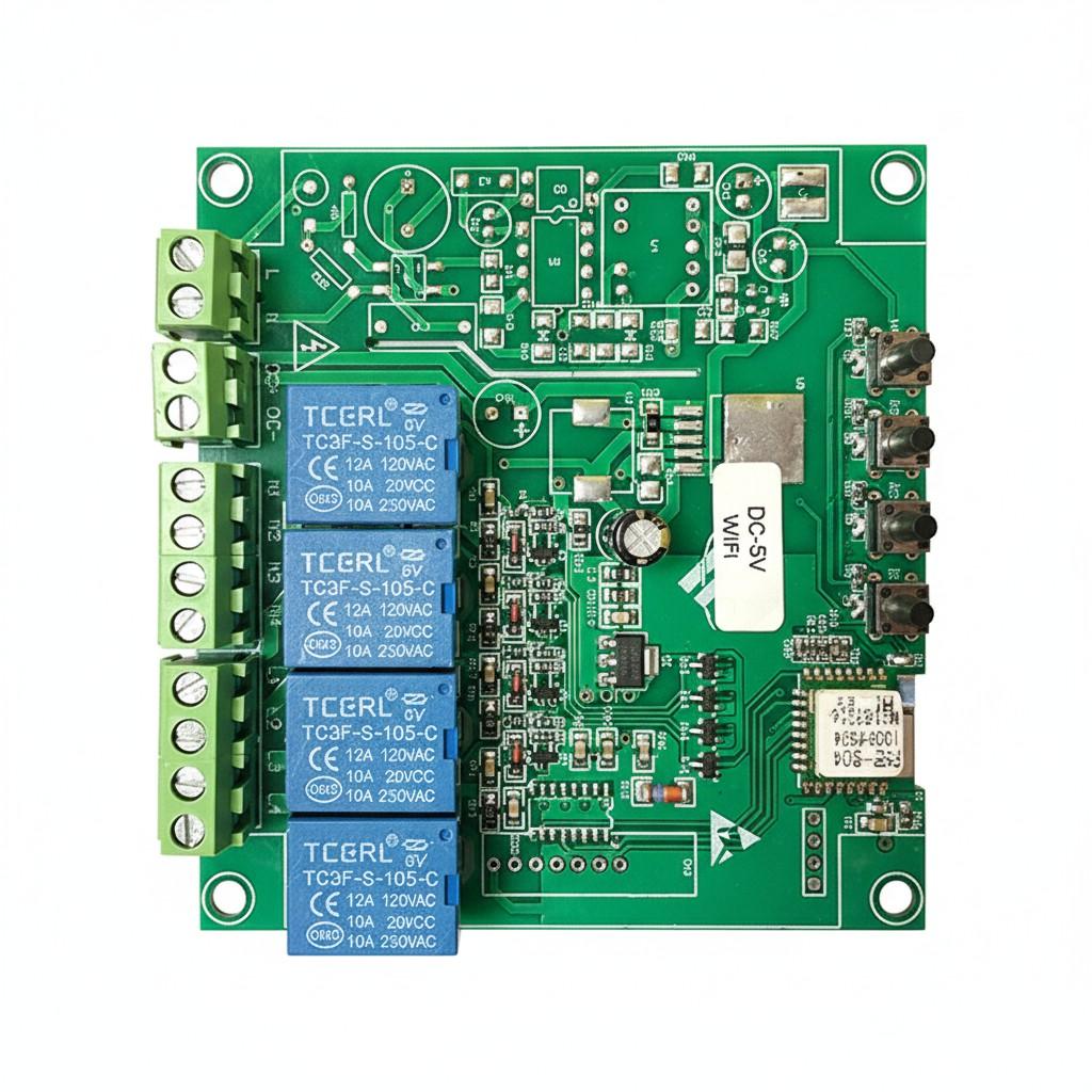 Tmall Genie eWeLink Four-Channel WiFi Remote Relay Phone APP Control Smart Switch DIY Accessory