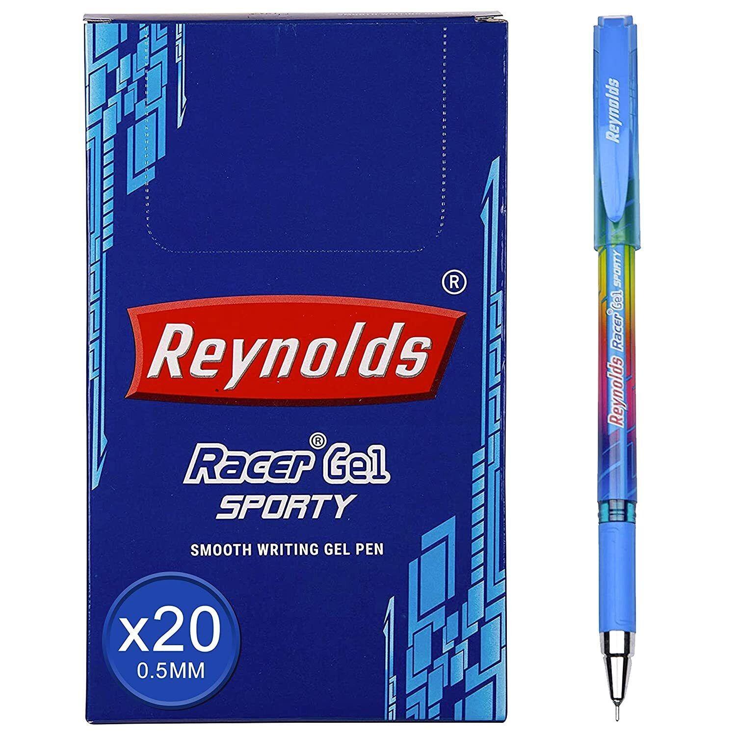 

Reynolds Racer Sporty Gel Pen Needle Point Blue Ink 20 pen O47 2%