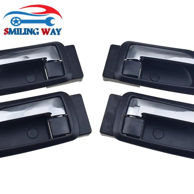 4 Pcs Front Rear Left Right Interior Door Handle For Great Wall X240 2010-2016 & X200 2011-2017, Haval Hover H3 H5 2010-2013