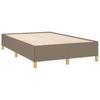 Box Spring Bed with Mattress Taupe 120x190 cm Fabric