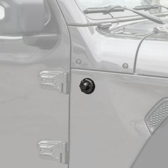 Car Radio Antenna Base Cover Trim For Jeep Gladiator JT/Wrangler JL 18-25 Black