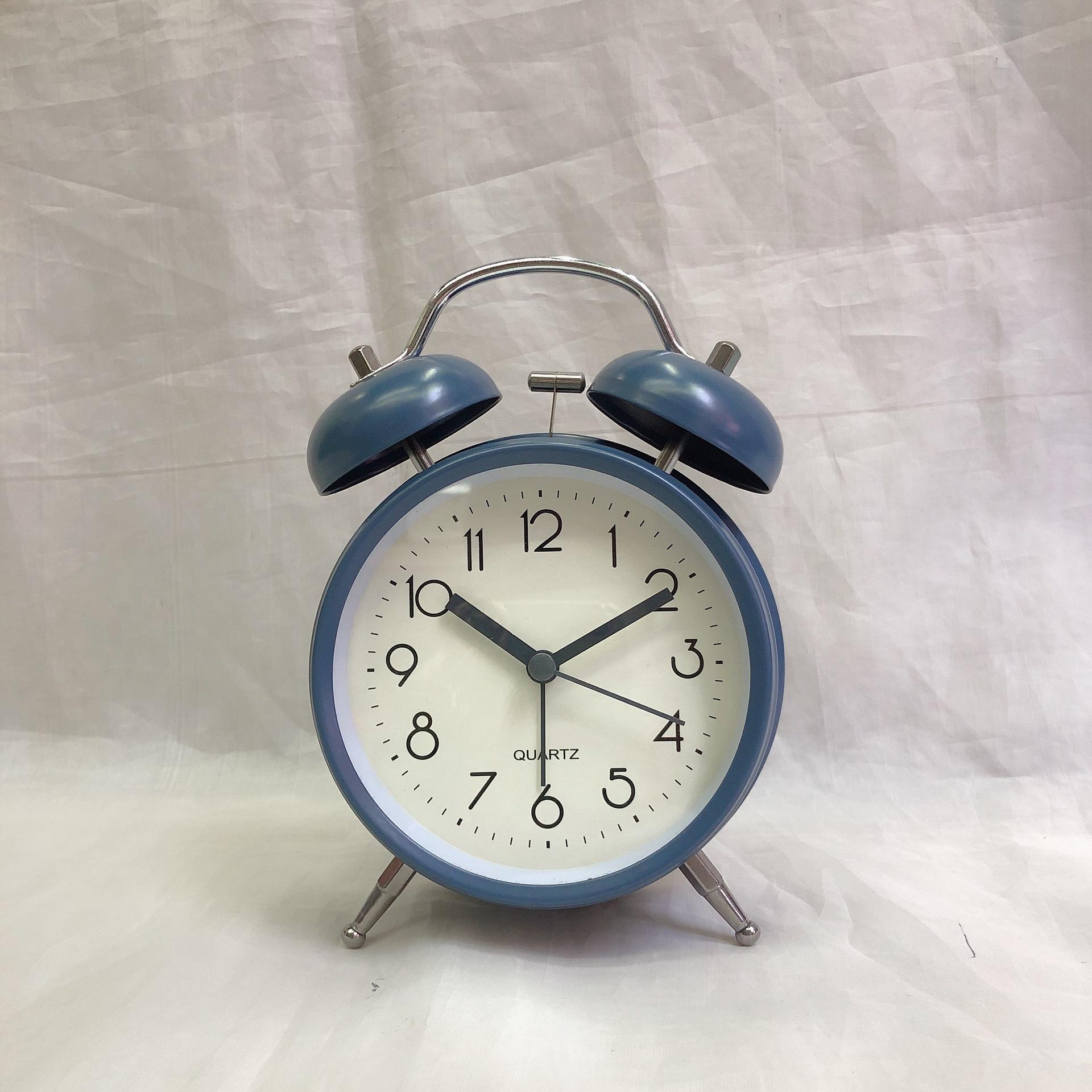 

4-дюймовый металлический звенящий будильник, студенческий подарок, настольные часы для пробуждения 4 inch