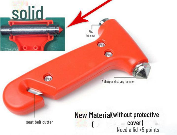 Compact 2-in-1 Car Safety Hammer: Emergency Escape Tool with Window Breaker