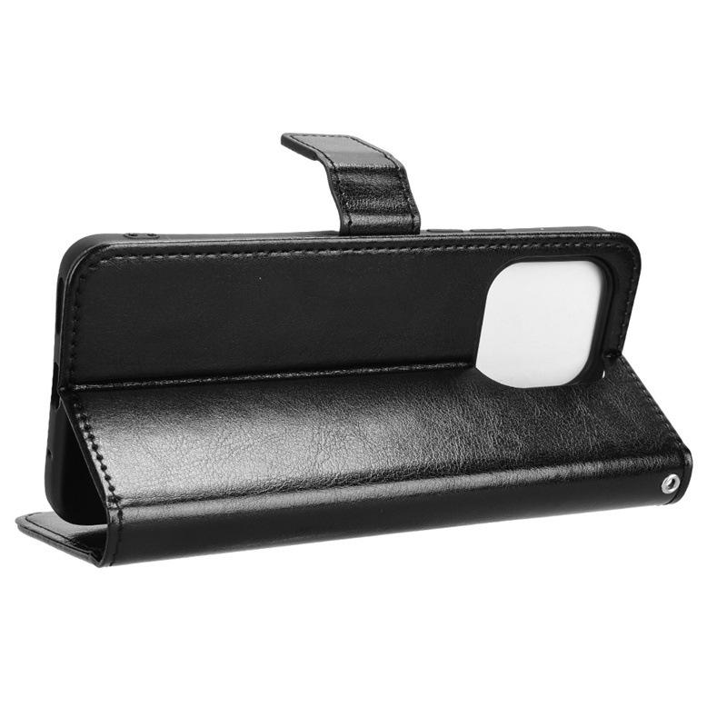 Youmi Umidigi G6 5G Leather Flip Case with Card Slot & Lanyard - Crazy Horse Pattern