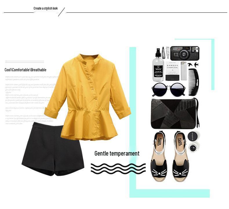 Women's White Shirt 2025: Spring/Autumn Korean Style, Waist-Slimming, Chic Design