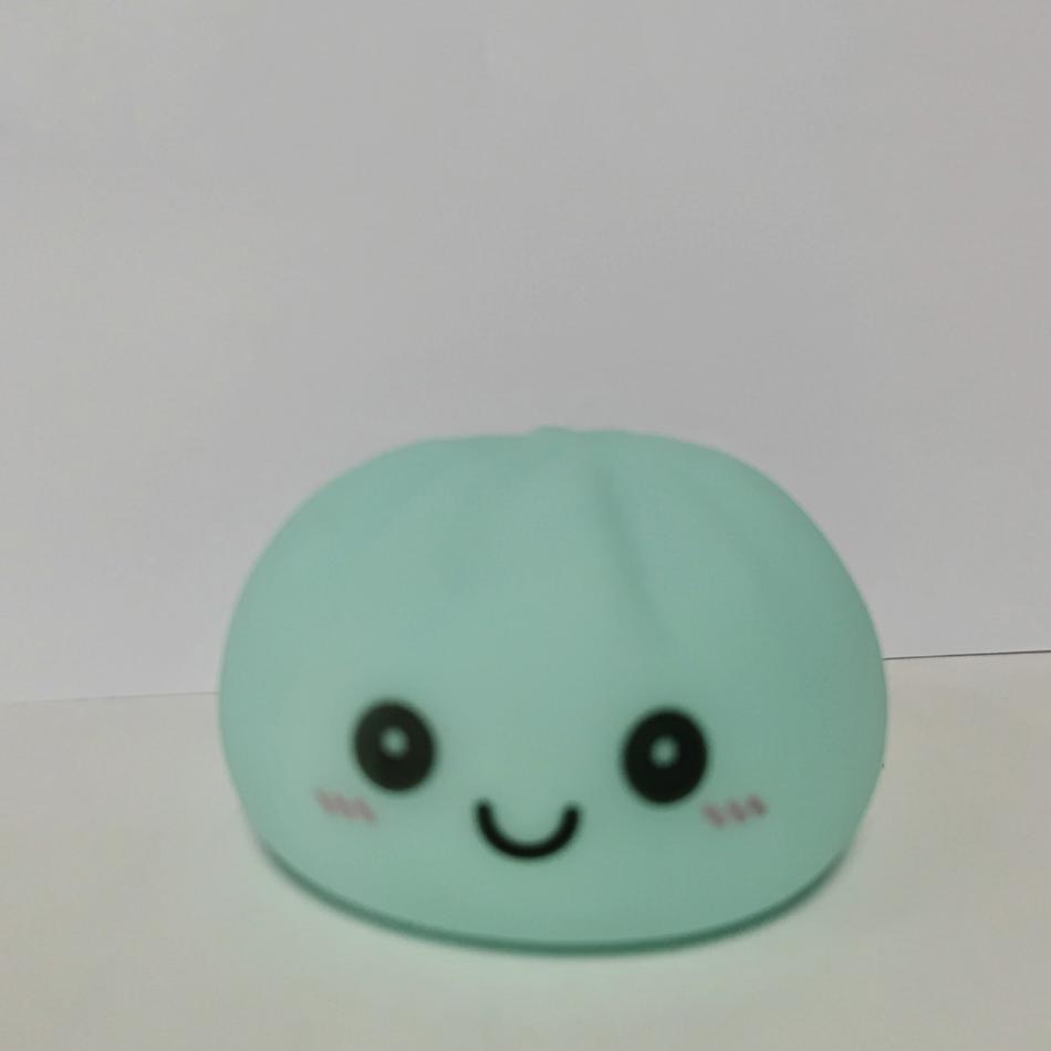 Aesthetic Led Night Light Soft Silicone Simulation Dumpling Glowing Bedroom Room Decor Home Desktop Ornament Kids Gift