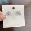 Runde Diamant-Ohrstecker: Retro-Inspiriert, Kein Piercing Erforderlich, Kleines und Einfaches Design für Frauen.