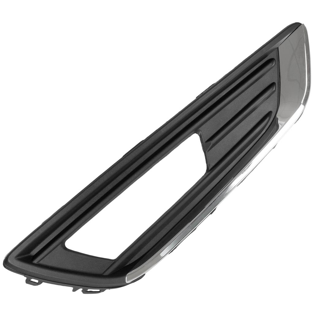 Ford Focus III FL 12-16 with Halogens, Front Bumper Grille, Black & Chrome, Left and Right, Set of 2
