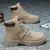 Martin boots plus size new spring and autumn round head high top Martin boots army boots