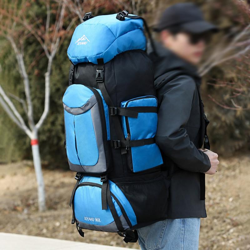 Multifunkční velkokapacitní outdoorový horolezecký batoh Sportovní cestovní voděodolný a oděru odolný batoh Unisex ležérní cestovní taška