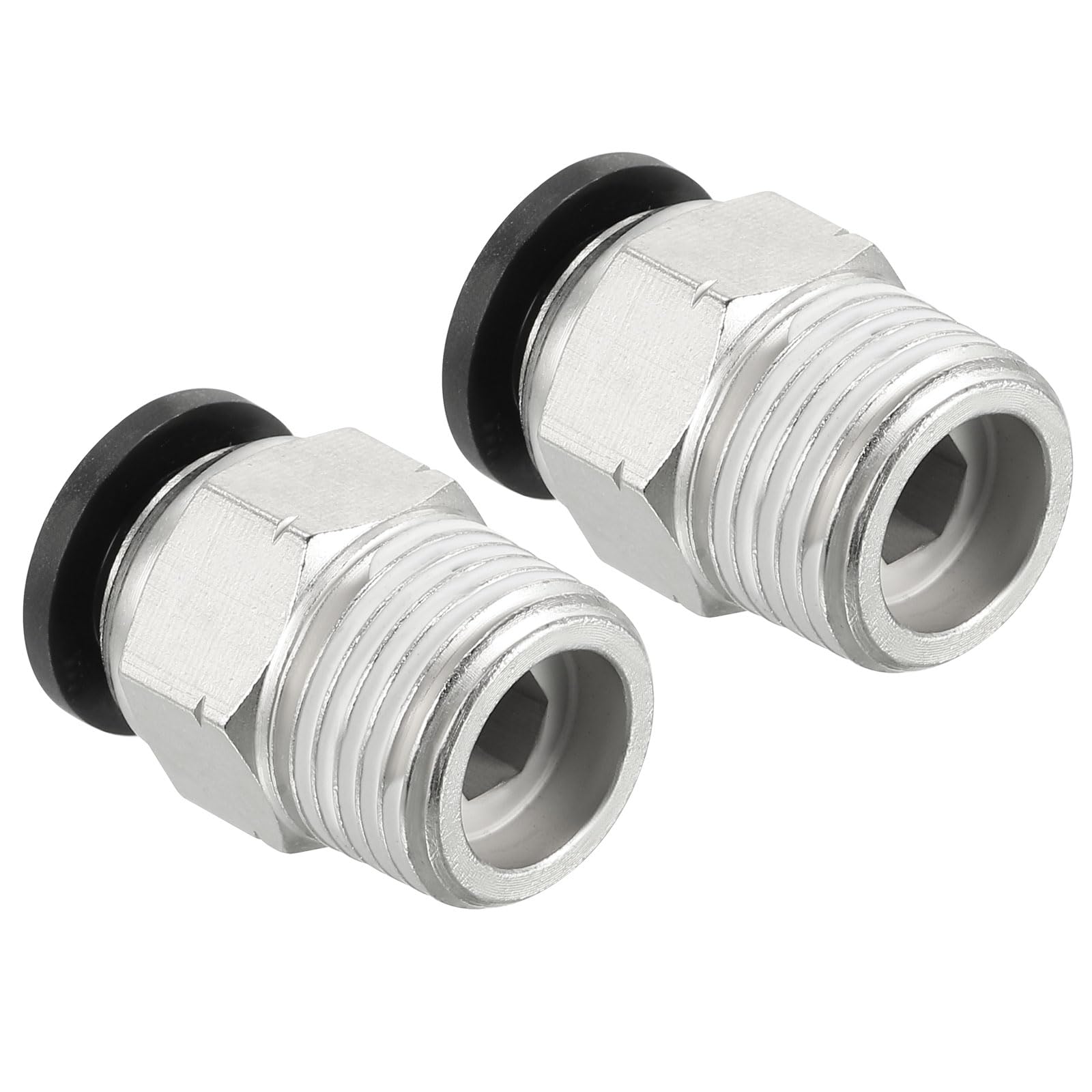

PATIKIL Push to Connect Air Fittings Set of 2 with 3/8 OD Tube and 26mm x 17mm