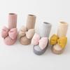 Baby Girl Princess Anti Slip Floor Shoes Socks Soft Non-slip Cute Bow Flats Warm Walking Shoes for Newborn Toddler First Walkers