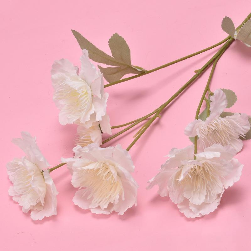Fiori di peonia artificiale Bouquet di seta Piante finte per la decorazione domestica di nozze in porta