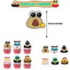 Alien Pou Cartoon Party Decoration Includes Cake Toppers, Balloons, a Banner