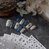 Random 5pcs Gold Silver Nail Art Decal Stickers Mixed Shapes Design Self-adhesive Sticker Acrylic Manicure Decorations Accessory