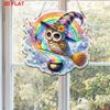 2D Flat DIY Hanging Diamond Art Kits Rhinestone Diamond Art Window Pendants Diamond Art Acrylic Pendant Wall Door Decoration