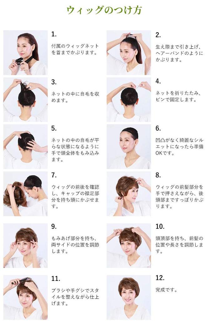 All-in-one wig for ladies, minimum short length, heat-resistant dark gray hair