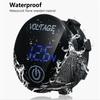 12V 24V Volt Meter LED Digital Display DC 5V -48V Waterproof Voltmeter With Touch Switch Battery Monitor For Car Automobiles Motorcycle Truck Boat