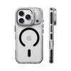 Luxury Magnetic Shockproof Clear Bumper Case for iPhone 17 Pro Max 16 15 14 13 12 Plus Air For Magsafe Lens Protect Stand Cover