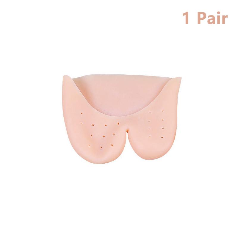 1Pair Soft Forefoot Pads Silicone Gel Pointe Toe Finger Cover Pain Protector High Heels Gel Pads For Feet Ballet Foot Care