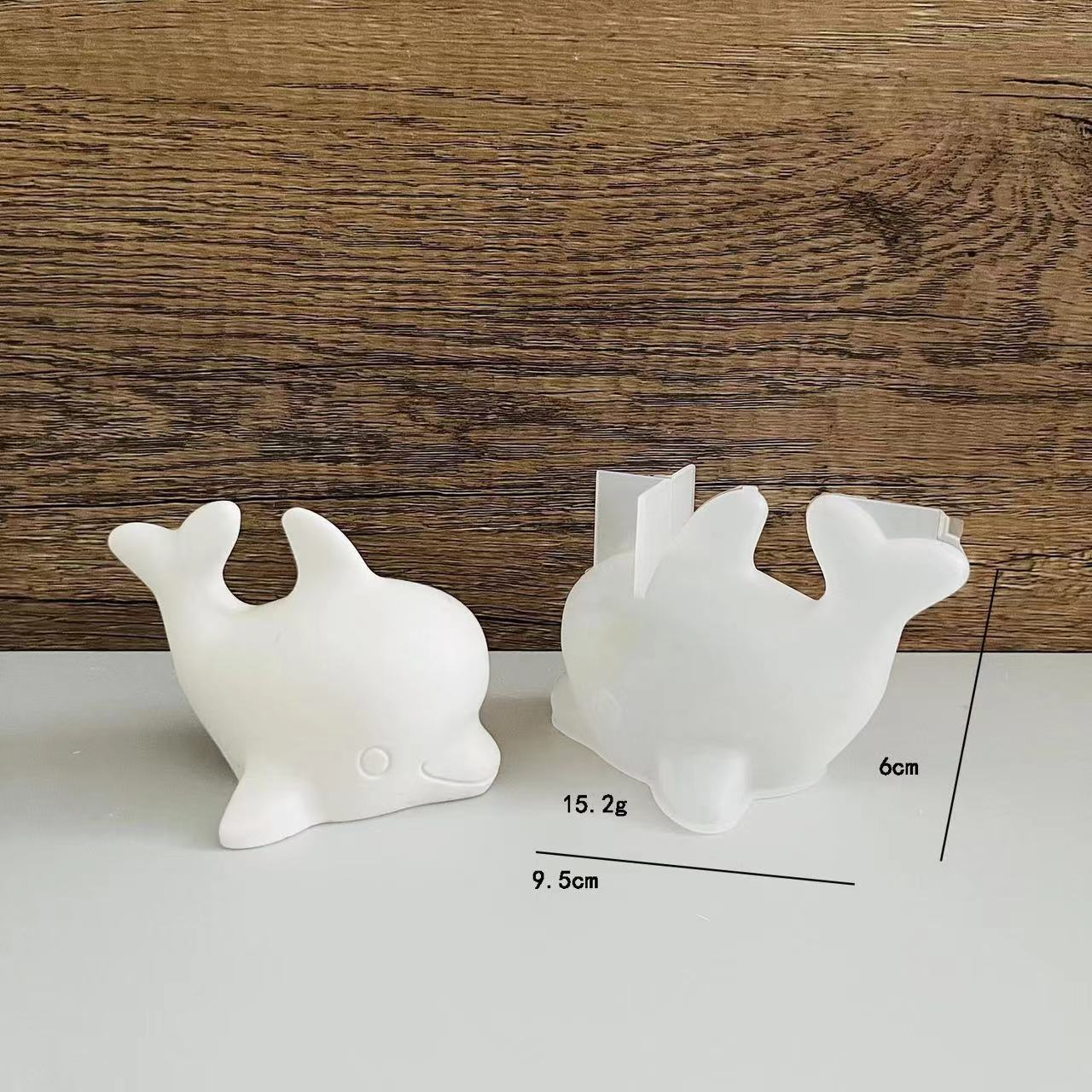 

Форма для поделок Гибкая форма для декора Форма дельфина Антипригарная Для любителей искусства Домашний декор DIY-проекты белый