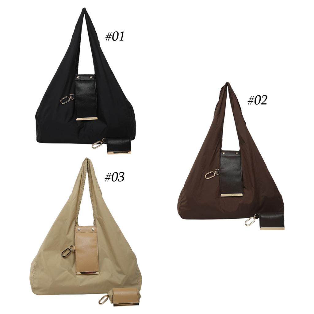 PU Leather Foldable Tote Bag Reusable Expandable Mini Organizer Bag Collapsible Travel Storage Bag Pendant Accessory Bag