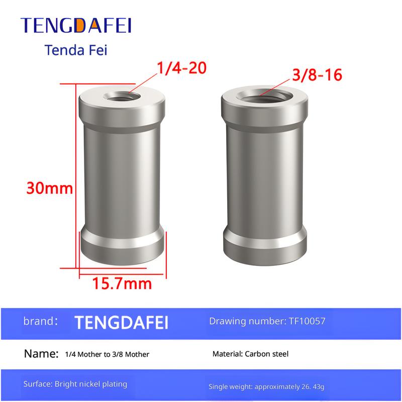 Wholesaling 1/4 3/8 Inch Tripod Conversion Screw to Camera Flash Hot Shoe Mount Adapter: Microphone Adapter Camera Accessories TF10057