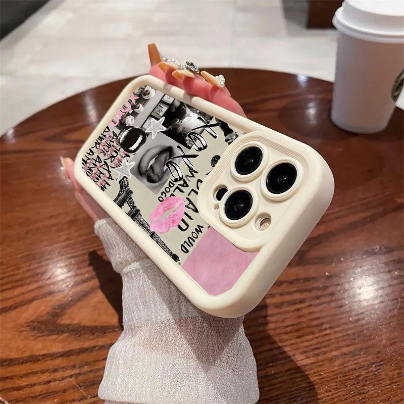 Creative Lip Print Phone Case For Samsung Galaxy S25 FE S26 S24 S23 S22 S21 S20 Plus Note 20 Ultra 5G S25 Plus S26 Ultra Cover
