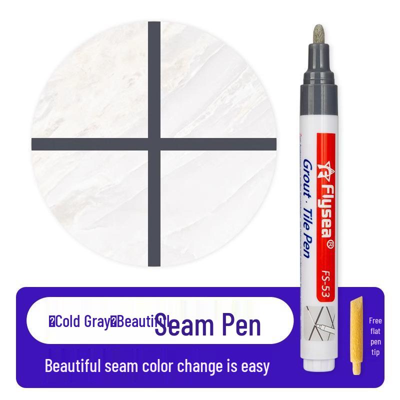 Tile & Grout Color Repair Pen - Quick-Drying Touch-Up Tool for Floors and Furniture