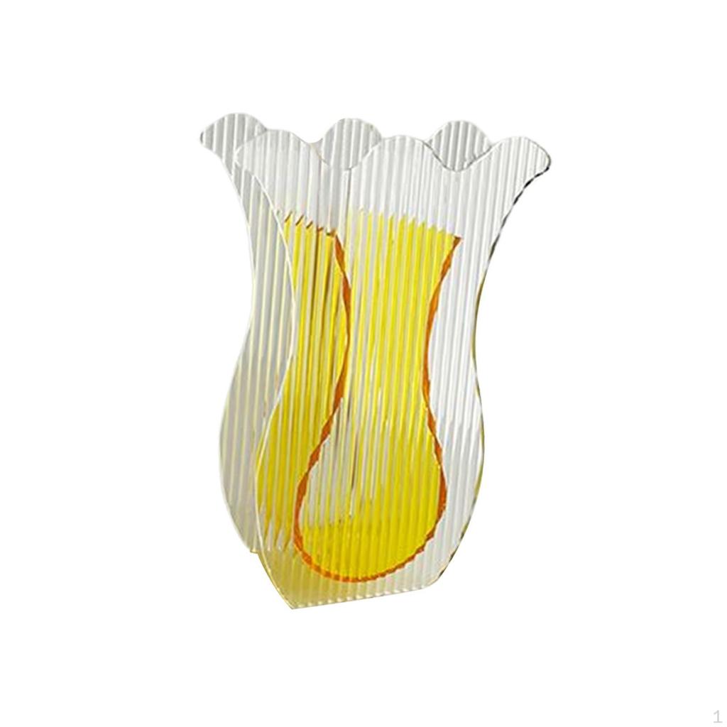 Acrylic Flower Vase Decorative Art Vases Nordic Table Centerpieces Flowers Holder for Living Room