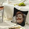 E-Escanor Seven Deadly Sins Square Double-Sided printed Pillow Case Bedroom Bedside Pillow Sofa Cushion Cover