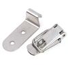90 Degrees Duck-mouth Buckle Hook Lock Iron Spring Loaded Draw Toggle Latch Clamp Clip Silver Hasp Latch Catch Clasp
