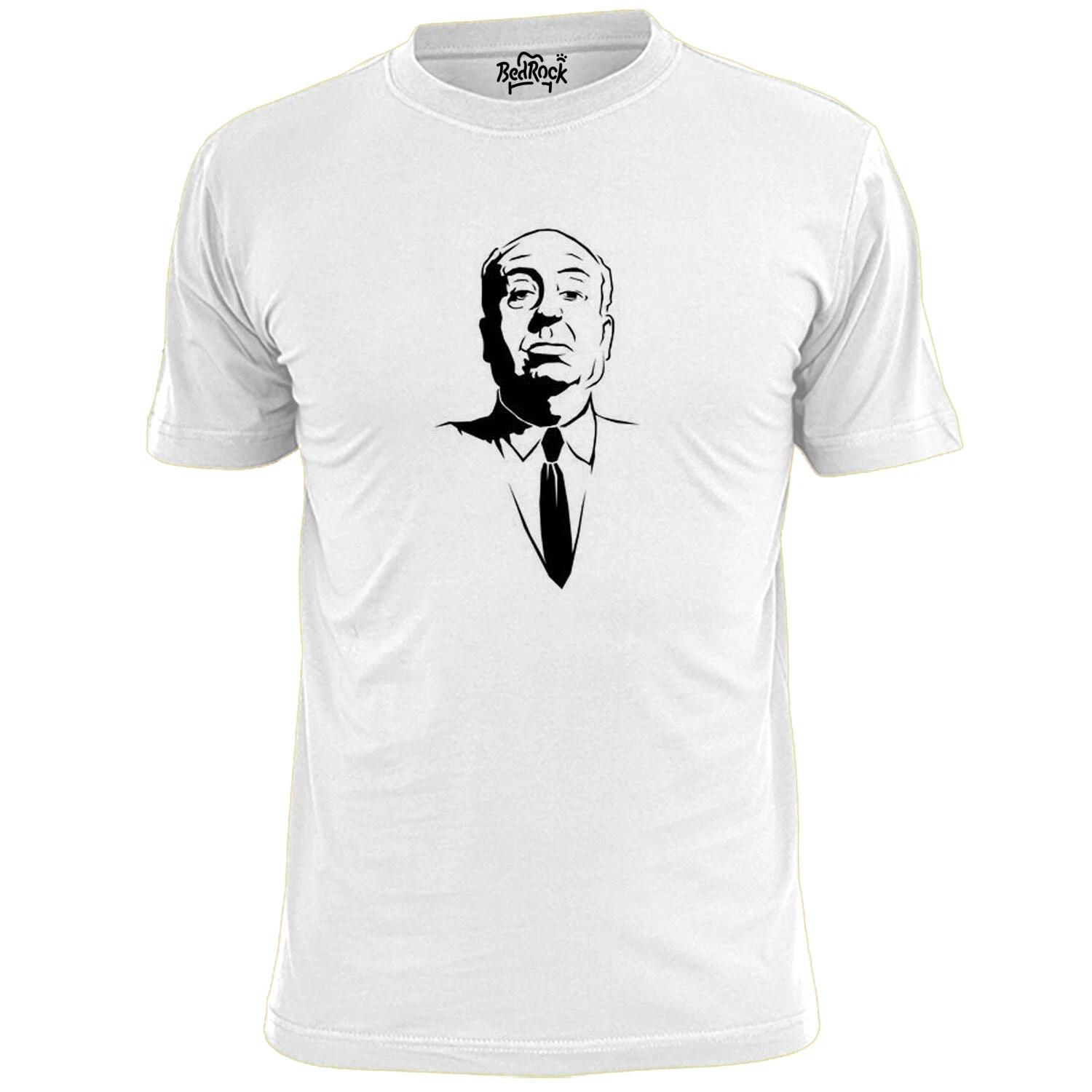 Mens Alfred Hitchcock Face Silhouette T shirt Film L