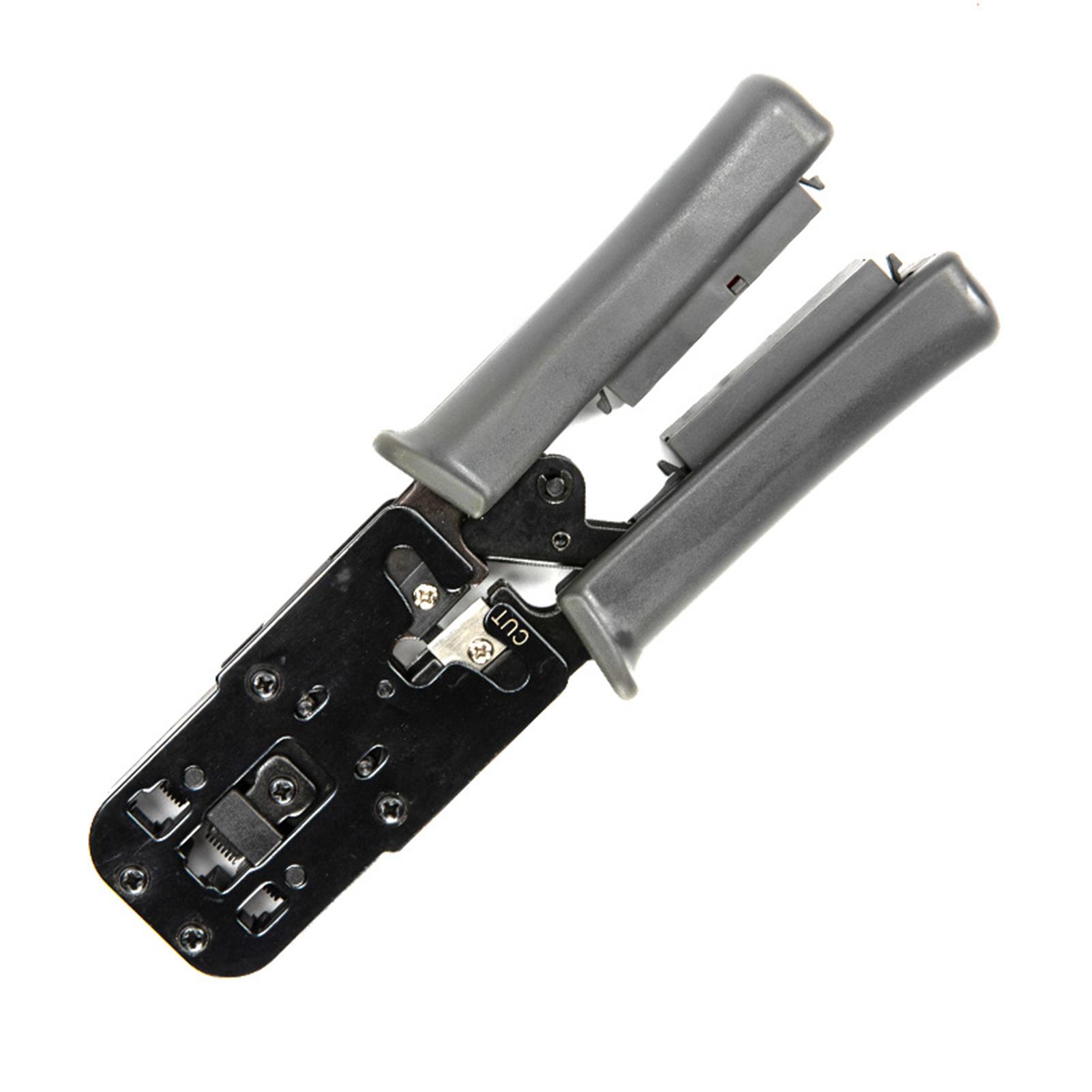 

Cable Crimping Tool, Cable Pliers with Tester Crimper Tool Kit Crimping Tool with Tester for Cable Tester, Stripping, Cutting,