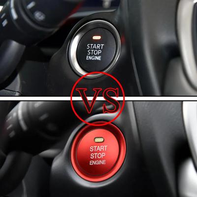Décoration Intérieure de Voiture Porte-clés Couvercle Bouton de Démarrage Stop Ignition pour Mazda 3 BN 6 GJ1 GL CX4 CX5 CX 5 Axela CX3 Atenza Acc