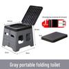 Portable Folding Travel Toilet for Camping and Car Use