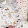 3D Animals Bubble Stickers Bonbon Drop Seals Janpanese Cat Jelly Decals for Scrapbook Diary DIY Phone Case Paster