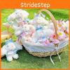 Plaid Dress Drooping Ear Rabbit Plush Keychain Backpack Pendant Cute Kids Gift
