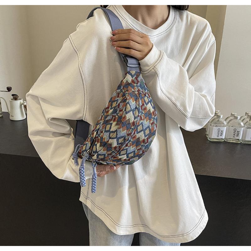 Bohemia Belt Waist Bags For Women Fashion Fanny Pack Female Banana Waist Pack Hip Purse Shoulder Crossbody Chest Bag